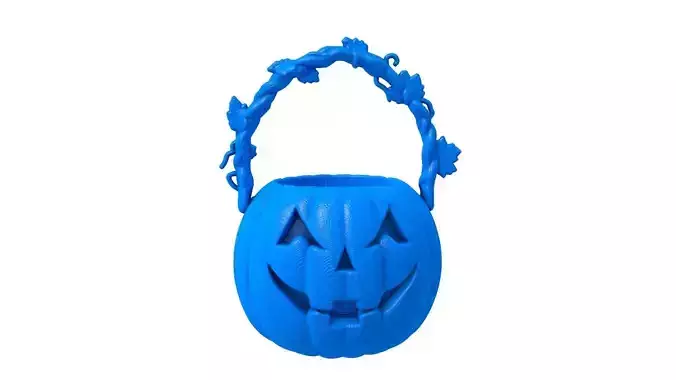 halloween basket -  basket -  basket stl -  pumpkin basket 