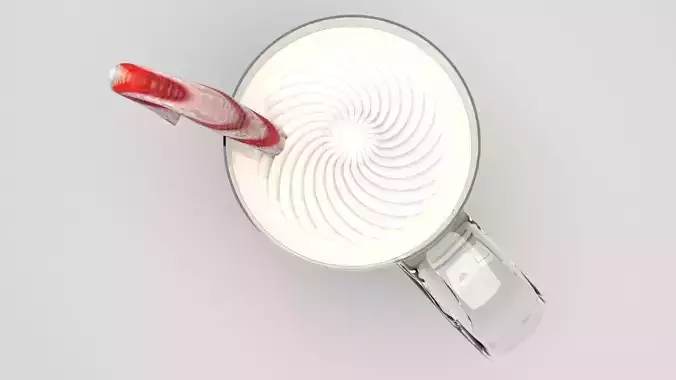 Peppermint Mocha 3D model 2