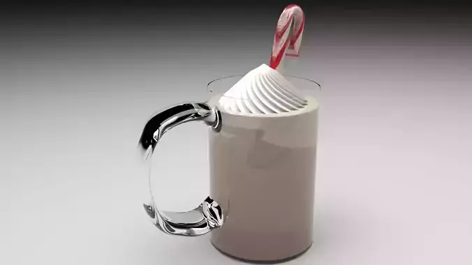 Peppermint Mocha 3D model 4
