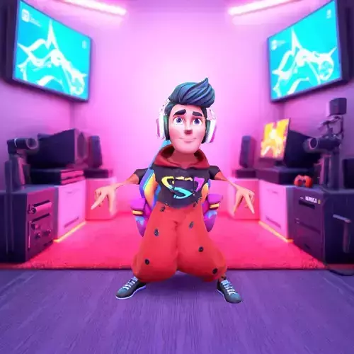 Vibrant Gamer Character model pack