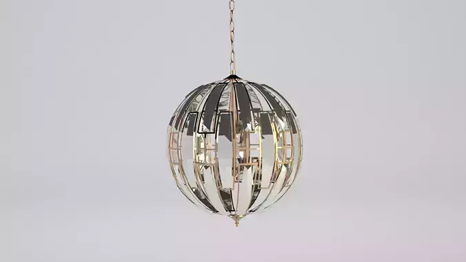 Futuristic sparkling lamp