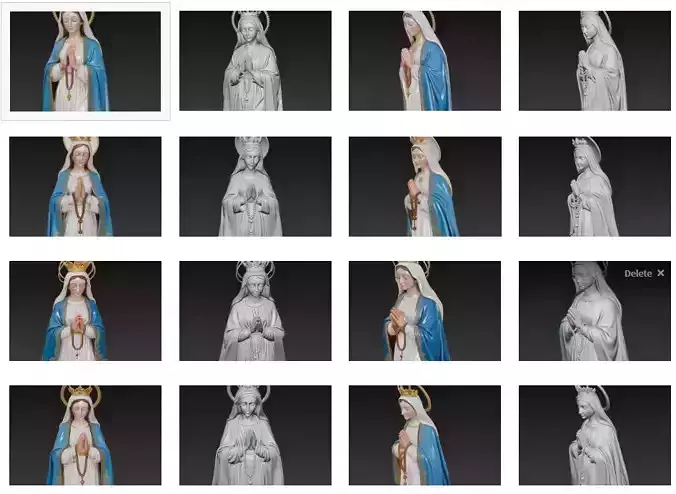 Praying Virgin Mary - Sacred Rosary Statue Collection