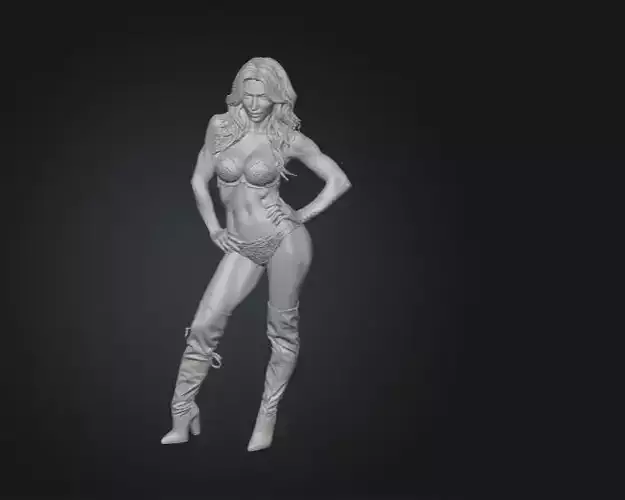 Elegant Female Figurine Artistic Sensual Pose