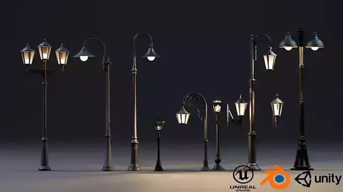 Street Light Pack Gameready