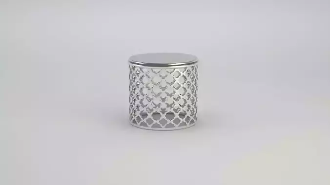 Modern architectural silver chair