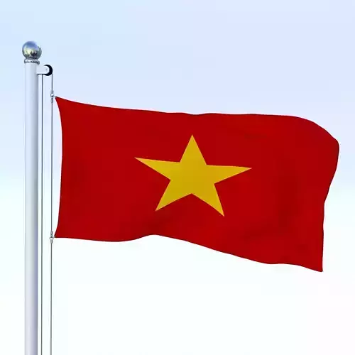 Animated Vietnam Flag