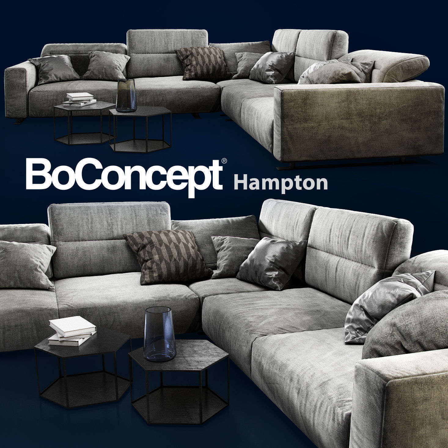 Sofa BoConcept Hampton 3D model_5