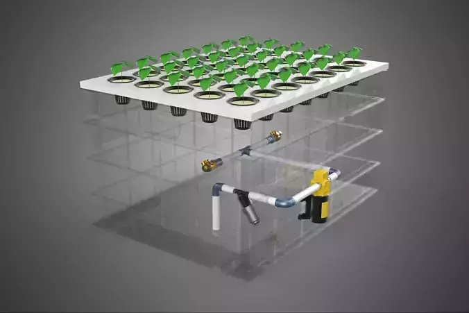 TRANSPARENT AEROPONIC PLANT CROP NET POT CUP WATERPUMP GROW TRAY