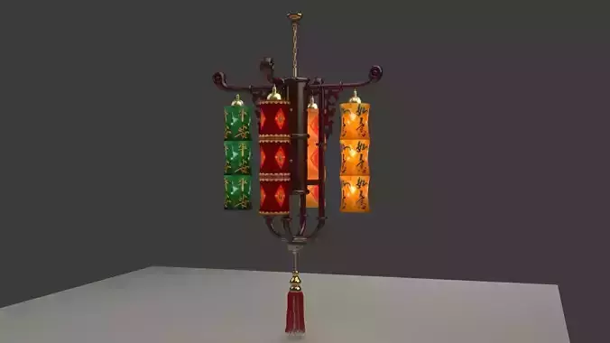 Chinese bamboo   lantern 