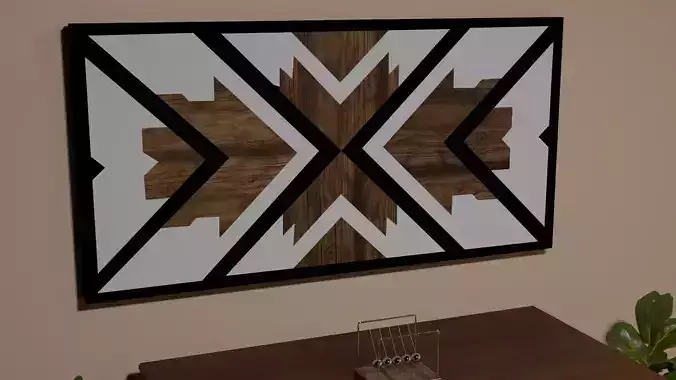 Wood and Metal Abstract Wall Art