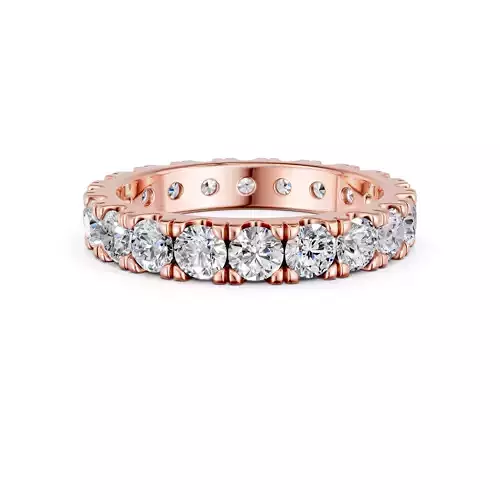 Eternity Band Diamond Ring 3dm stl render detail 3D print model