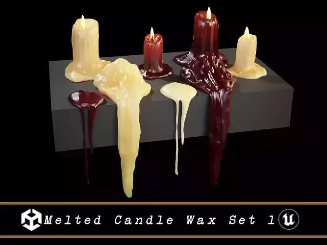 Melted Candle Wax Set 1 