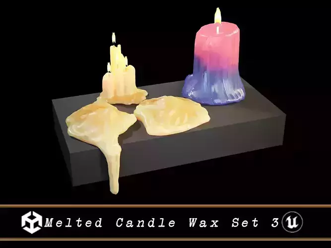 Melted Candle Wax Set 3