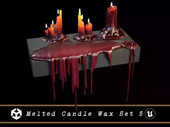 Melted Candle Wax Set 5