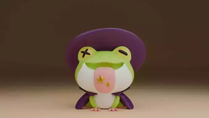 Halloween wizard frog 05