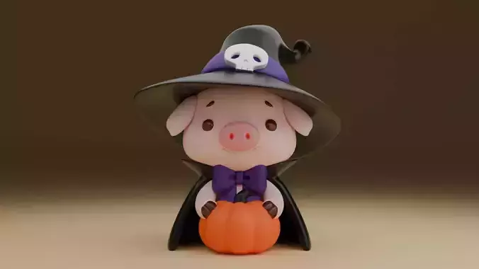 Halloween wizard pig 20