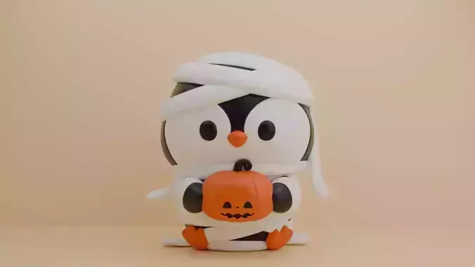 Halloween mummy penguin 42