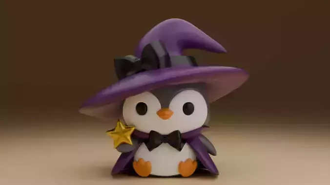 Halloween wizard penguin 20