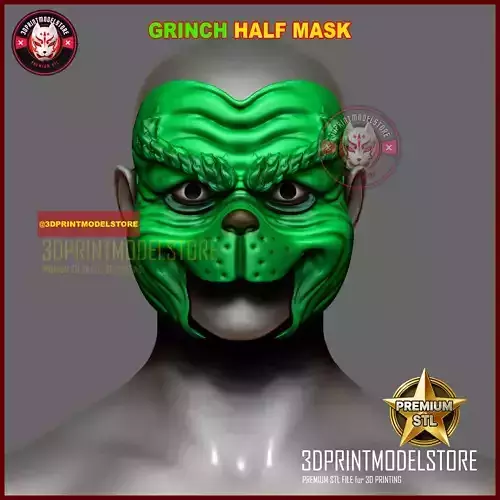 The Grinch Half Mask - Cosplay Props - Merry Christmas