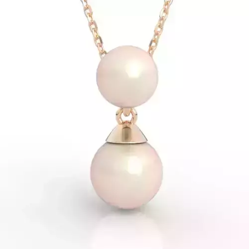 Stunning Double Pearl Pendant