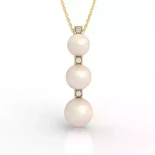 Elegant Graduated Pearl Pendant