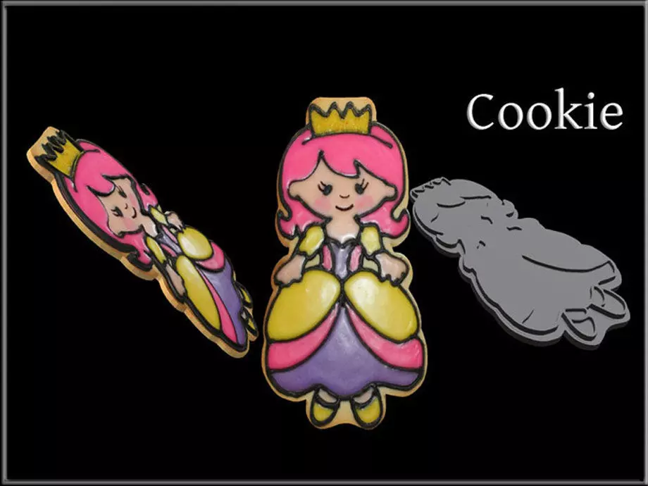 Princess Cookie Low-poly 3D model