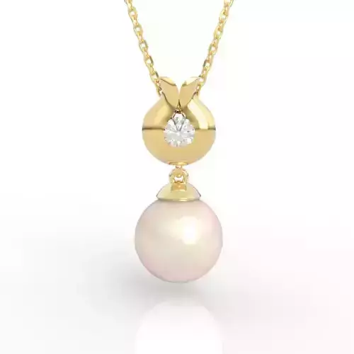 Elegant Infinity Pearl Pendant