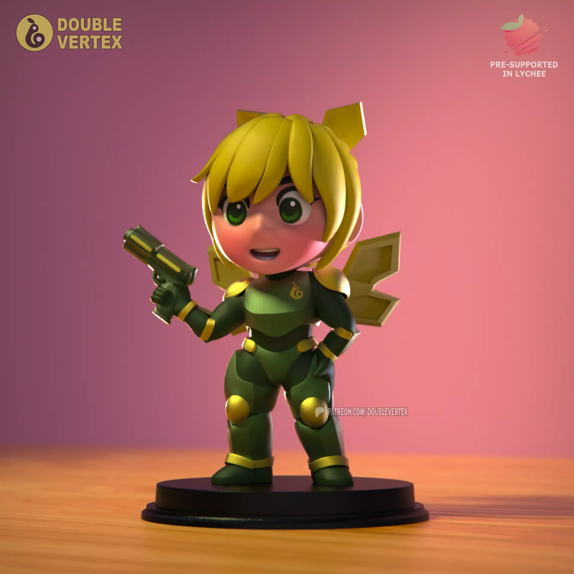 Vexa - Double Vertex Original Character Chibi Figure Free 3D print model