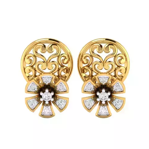 Diamond Circle Pressure Stud 3dm STL SLC JCD OBJ FBX Details 