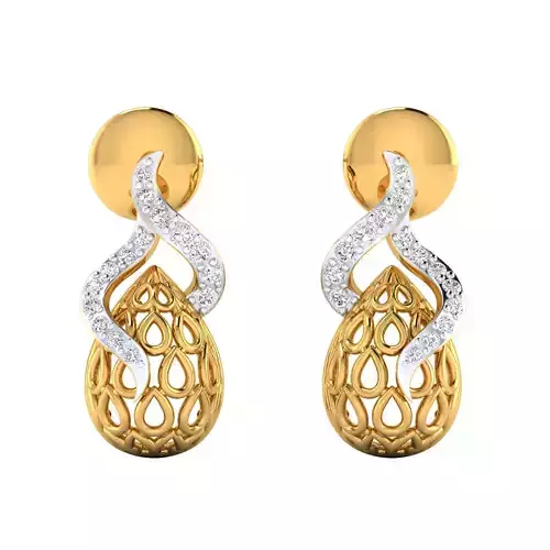 Women Earring Render 3dm STL SLC JCD OBJ FBX Details