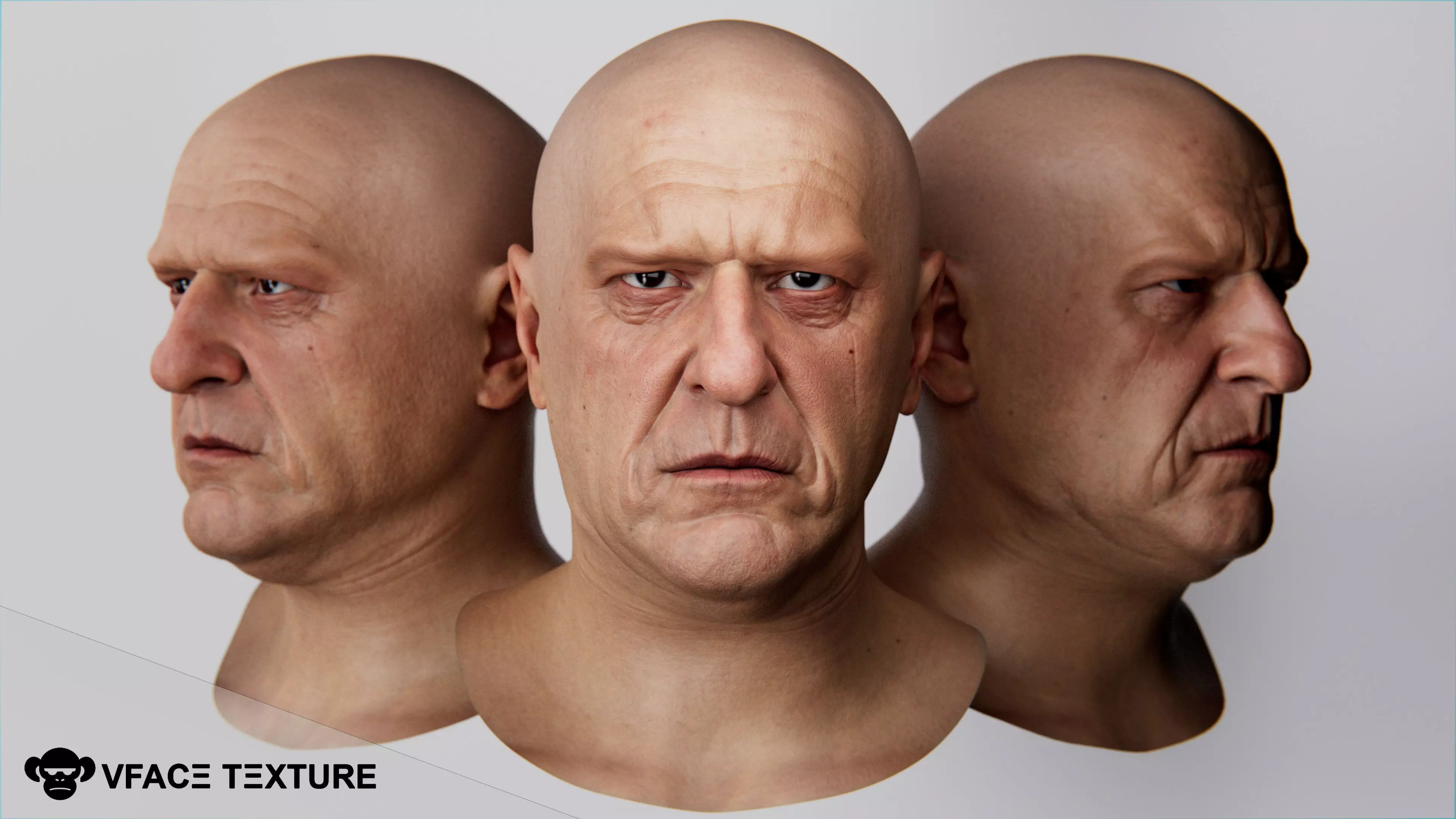 Dean Norris Breaking Bad Hank Schrader Likeness Sculpt 3D model