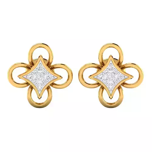 Women Earring Render 3dm STL SLC JCD OBJ FBX Details