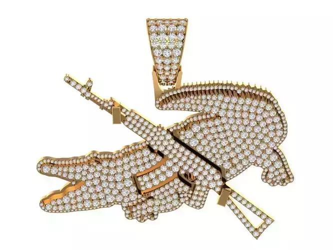  Crocodile Pendant