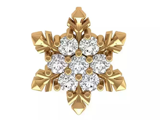 Snowflake Diamond Pendant