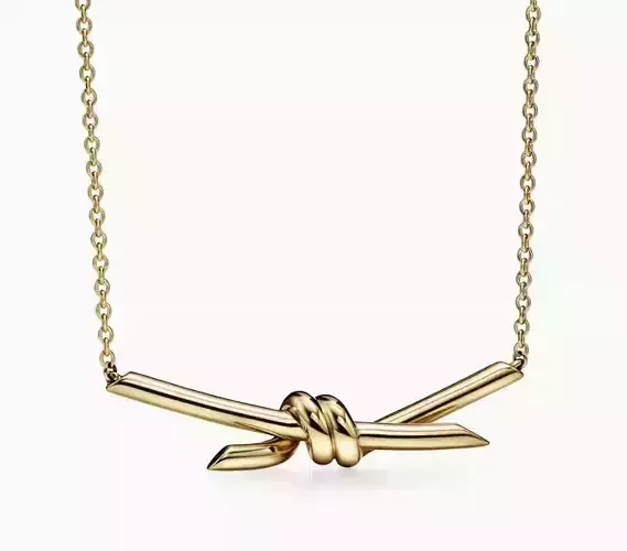 Tiffany knot plain pendant