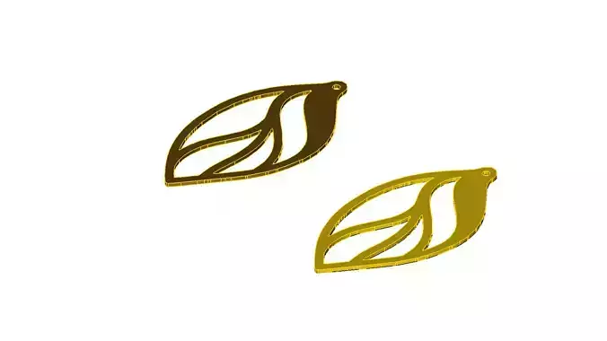 Elegant Leaf Pendants Jewelry Art