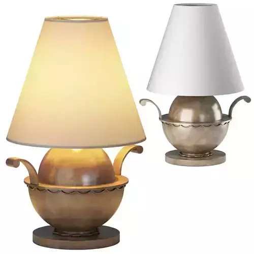 1stDIBS Swedish Modern Brass filigree Side Lamp