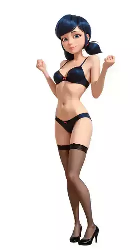 Adult Marinette lady bug lingerie version 