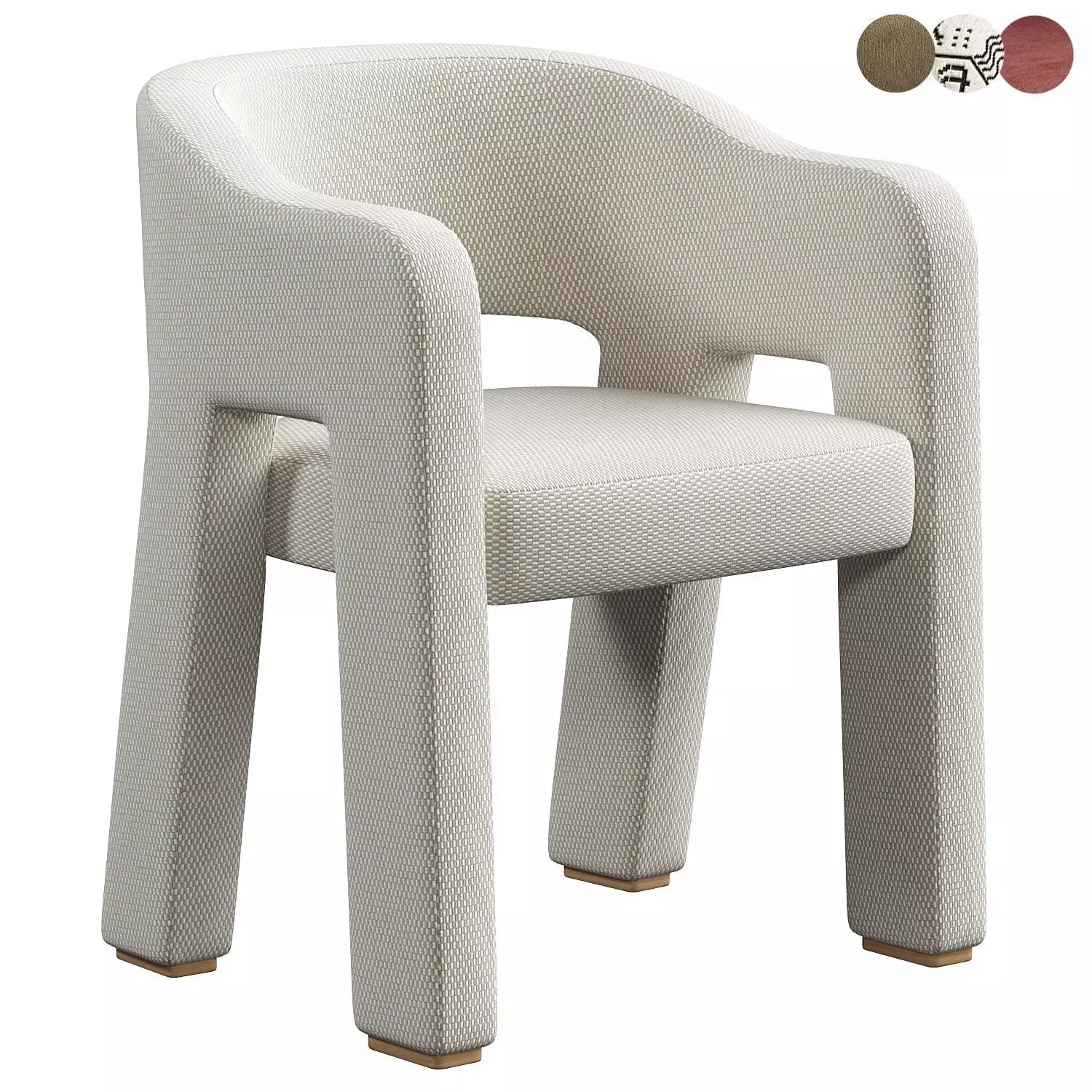 Monte Dining Chair 3D model