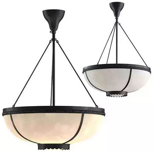 Opalescent Slag Glass Inverted Dome