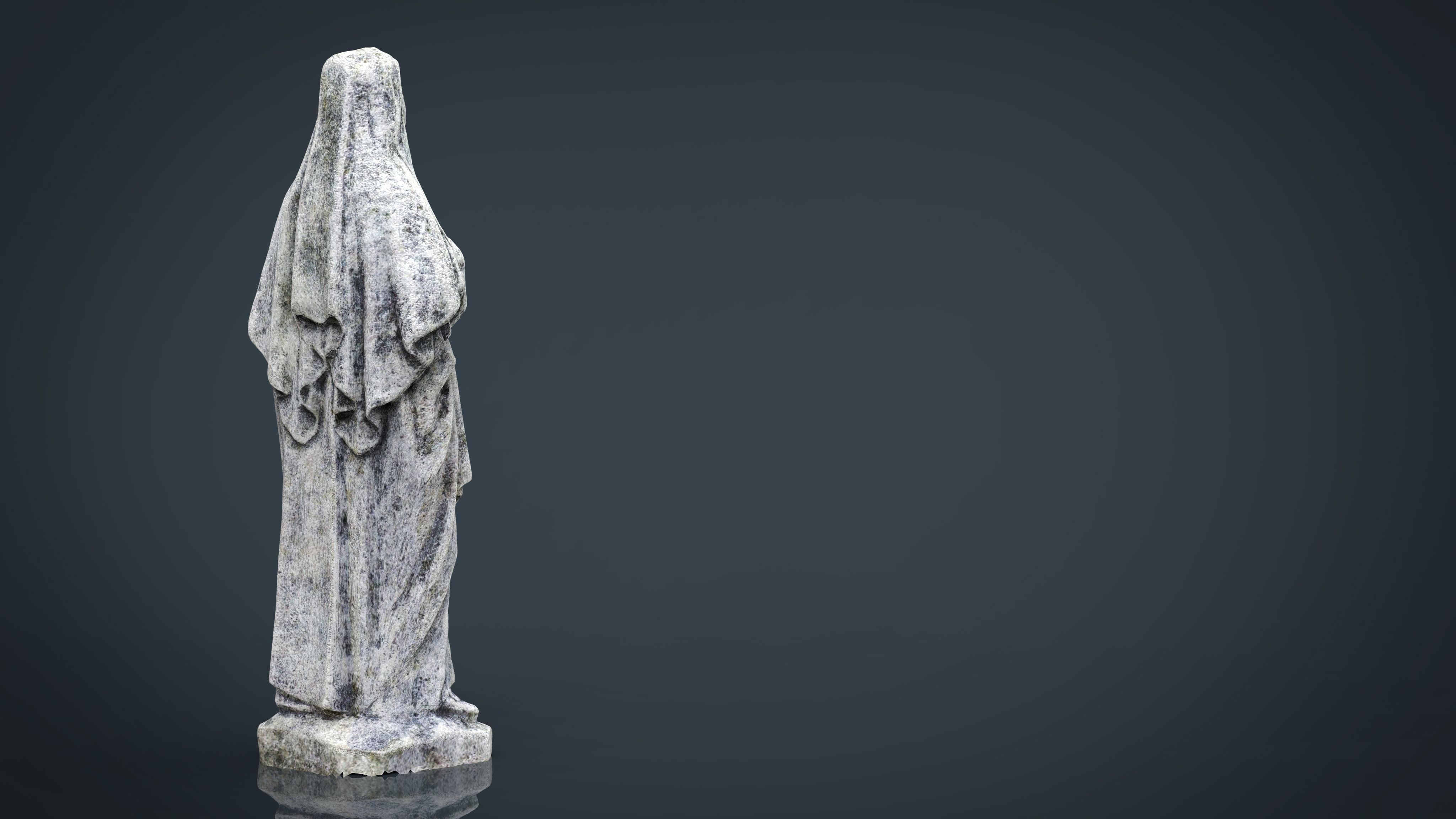 Saint Teresa of Jesus Low-poly 3D model_16