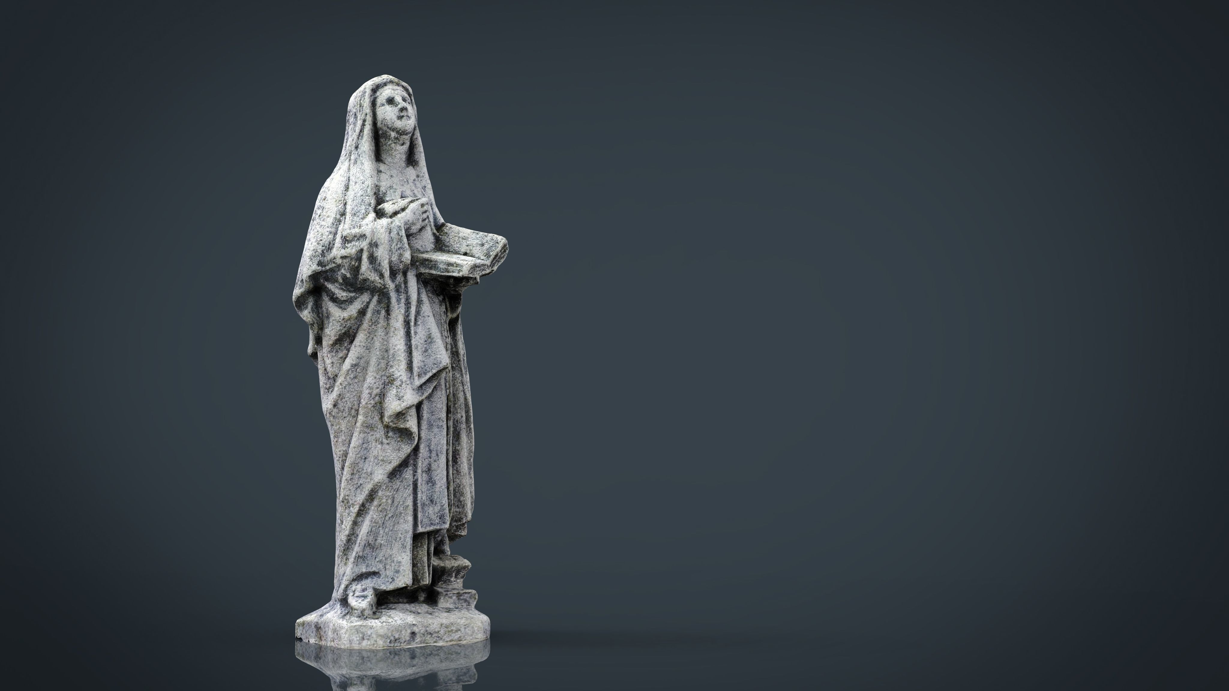 Saint Teresa of Jesus Low-poly 3D model_17
