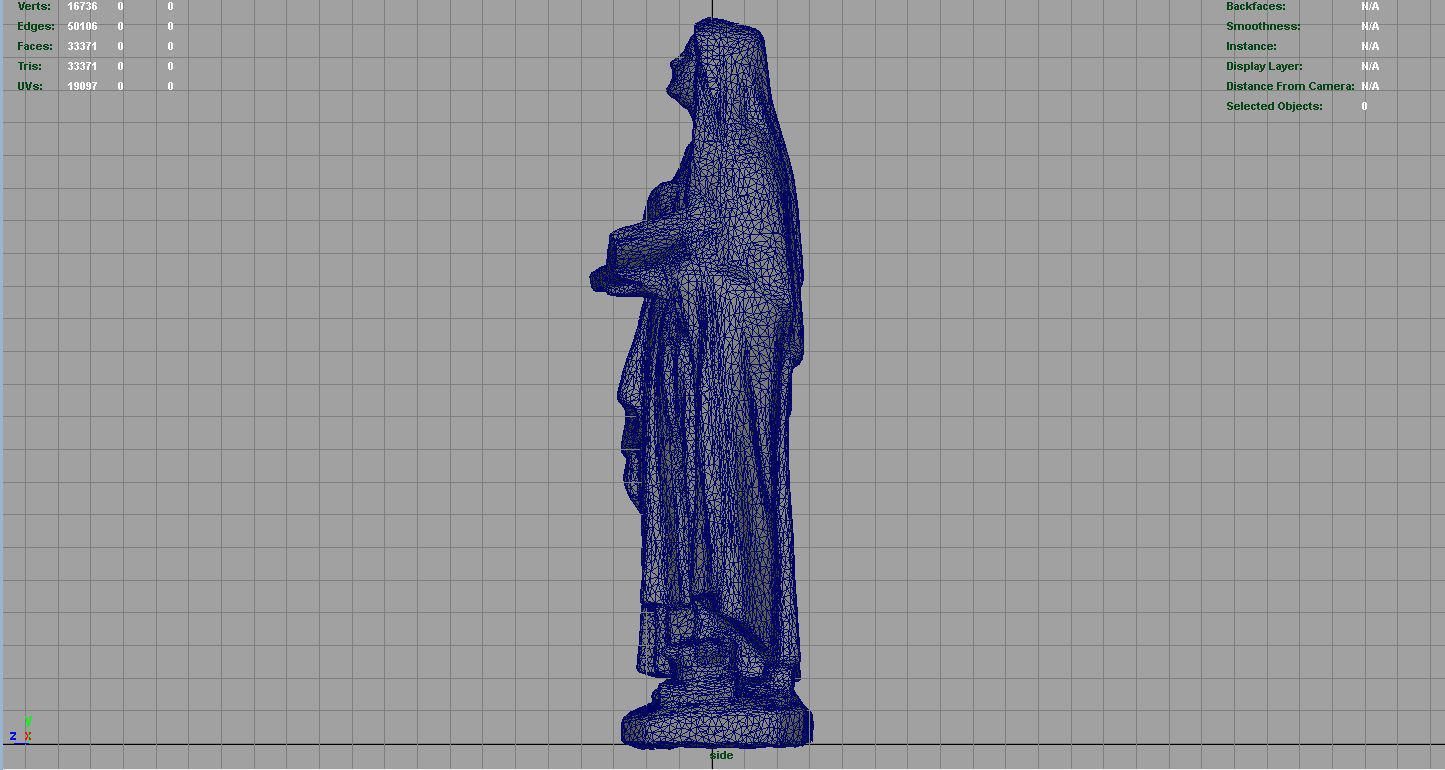 Saint Teresa of Jesus Low-poly 3D model_14