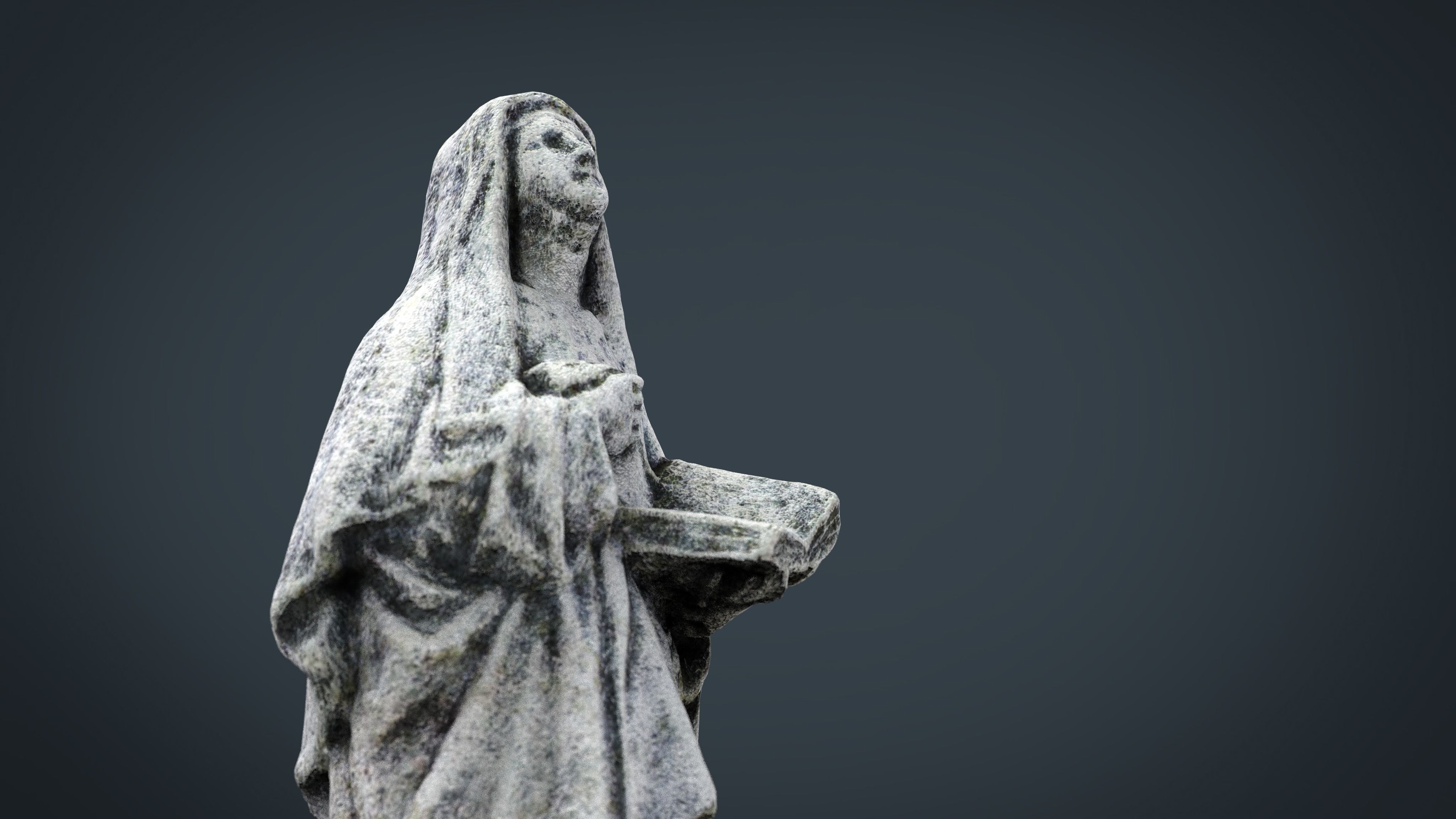 Saint Teresa of Jesus Low-poly 3D model_20