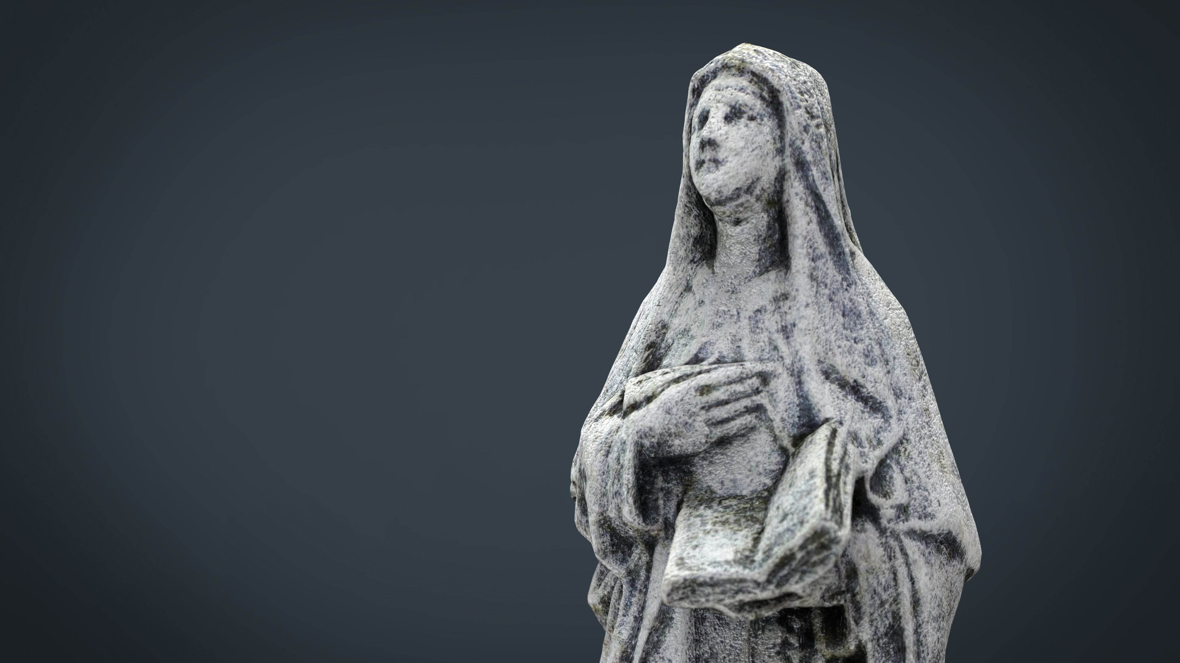 Saint Teresa of Jesus Low-poly 3D model_19