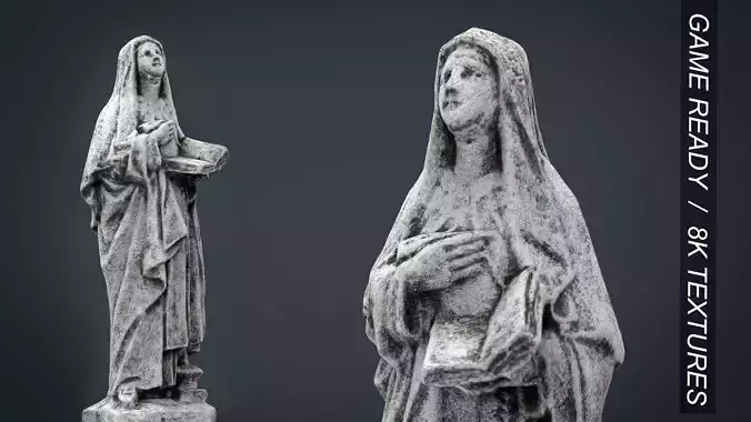Saint Teresa of Jesus Low-poly 3D model
