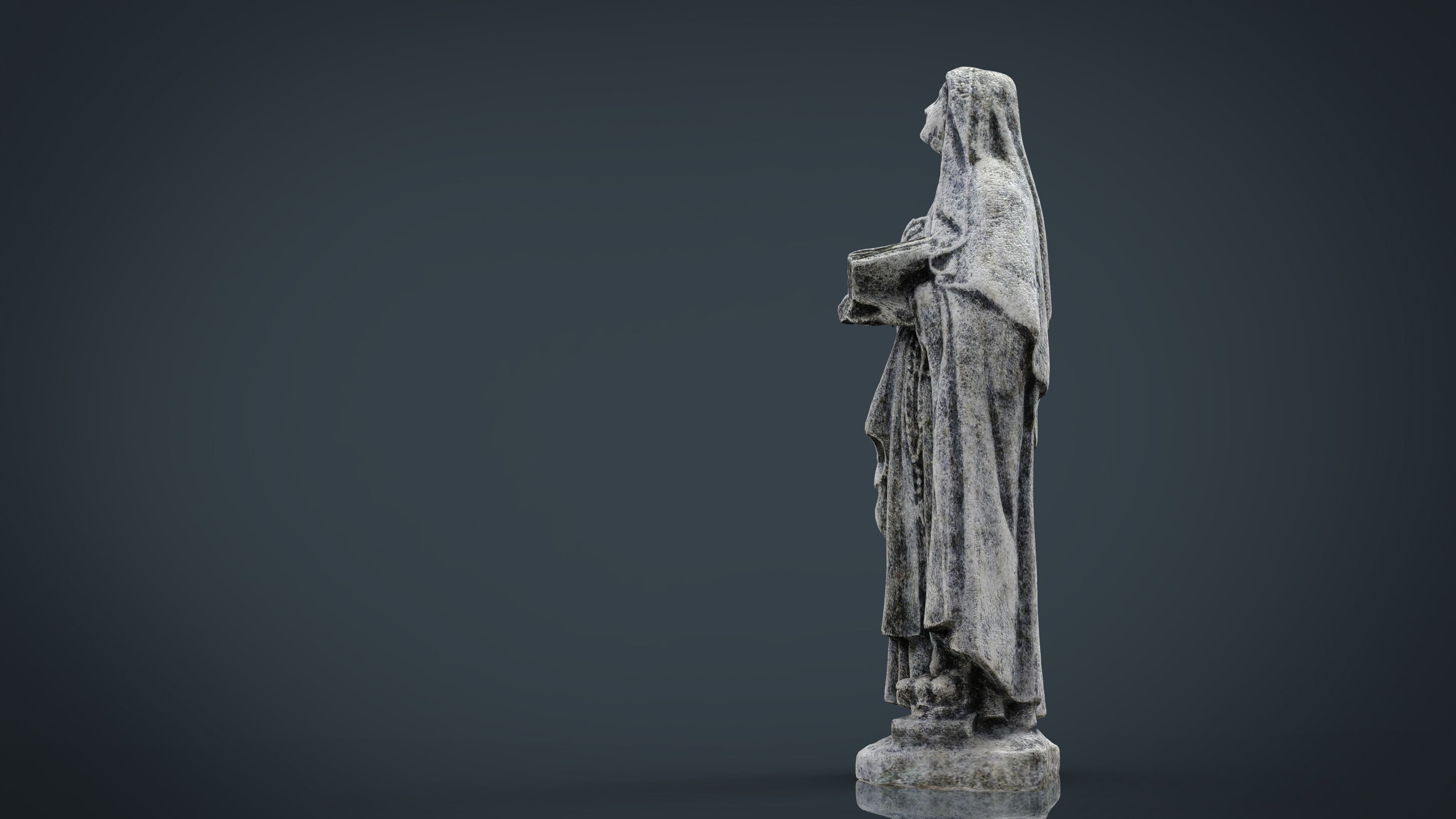Saint Teresa of Jesus Low-poly 3D model_18
