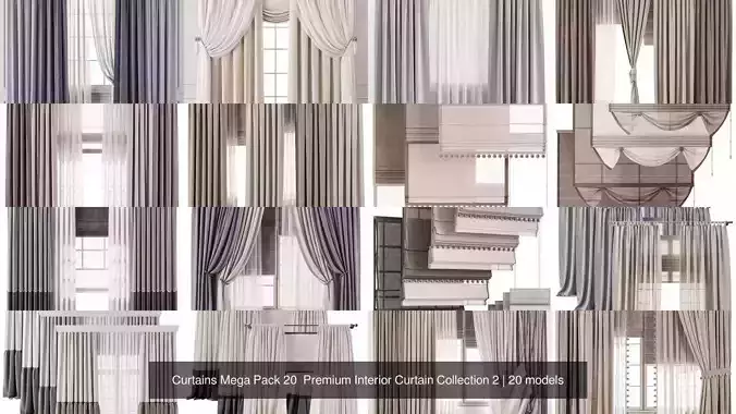 Curtains Mega Pack 20  Premium Interior Curtain Collection 2