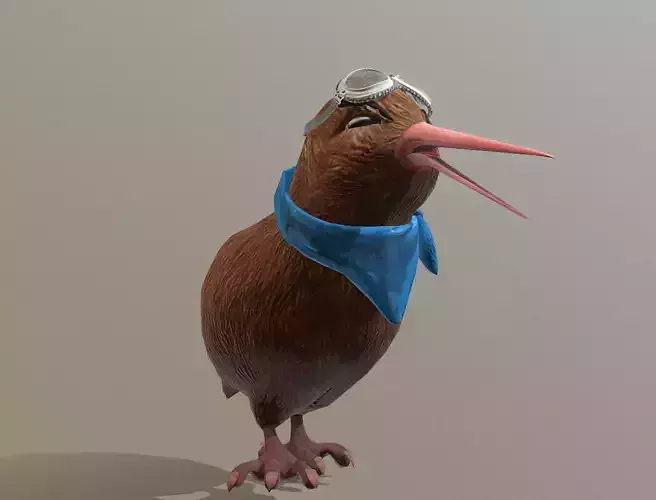 KIWI BIRD IDLING DANCE Fbx Pbr Animated