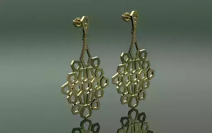 Earring Hephaestus - Jewelry 3D - BR-50 3D print model